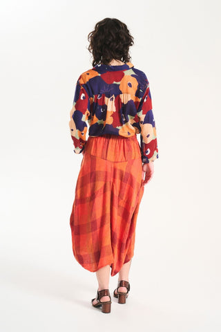 Milwaukee Amstel Skirt Orange in Linen