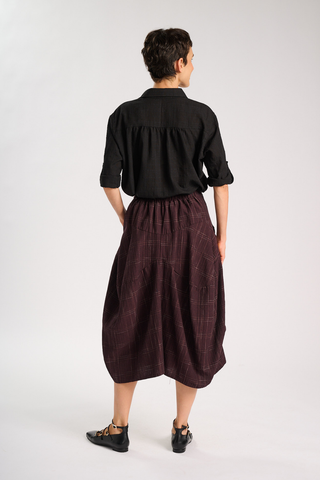 Milwaukee Cadiz Skirt Chocolate in Cotton