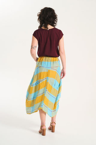 Milwaukee Echo Skirt Sunrise in Linen