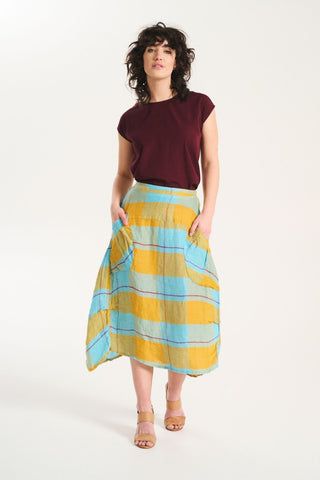 Milwaukee Echo Skirt Sunrise in Linen