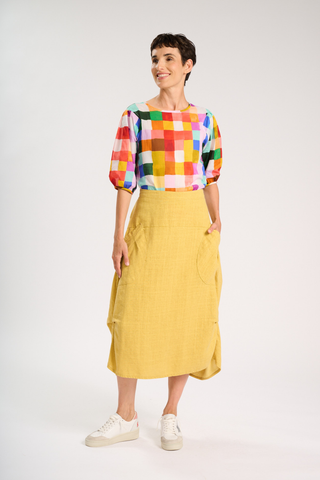 Milwaukee Ophelia Yellow in Cotton