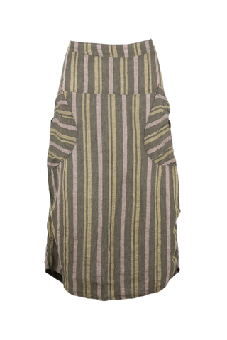 Milwaukee Sia Skirt Green in Linen