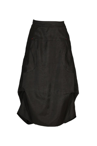 Milwaukee Solenne Skirt Black in Linen/Tencel