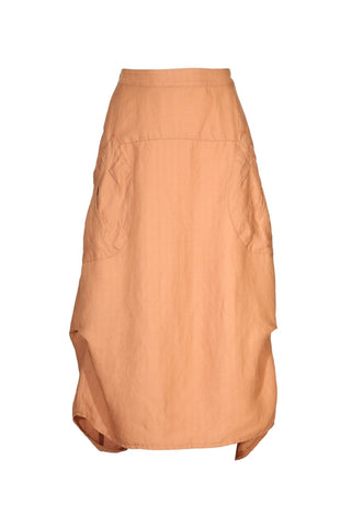 Milwaukee Solenne Skirt Caramel in Linen/Tencel