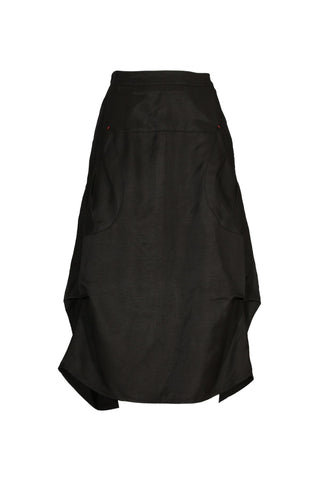 Milwaukee Sway Skirt Black in Viscose/Linen
