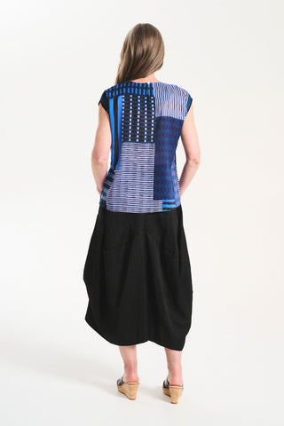 Milwaukee Sway Skirt Black in Viscose/Linen