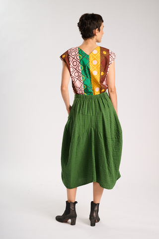 Milwaukee Verona Skirt Green in Cotton