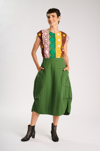 Milwaukee Verona Skirt Green in Cotton
