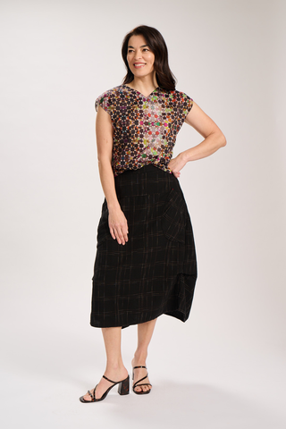 Milwaukee Cadiz Skirt Black in Cotton