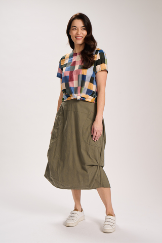 Milwaukee Textured Skirt Khaki