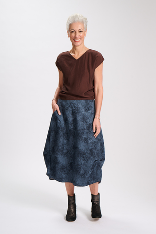 Milwaukee Velatura Skirt Teal in Cotton