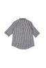 Mono Lucie Shirt Black and White in Cotton/Rayon