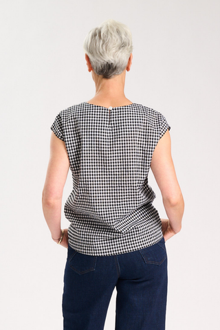 Mono Tee Black & White in Cotton/Rayon