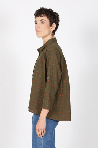 Montparnasse Cotton Shirt Khaki
