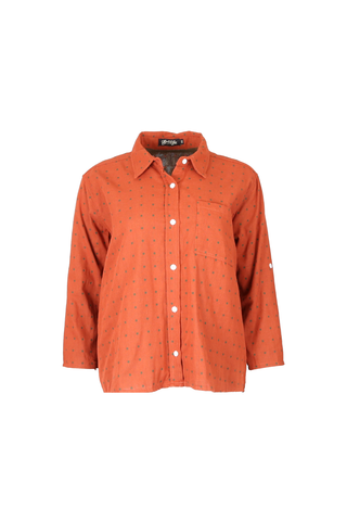 Montparnasse Cotton Shirt Orange