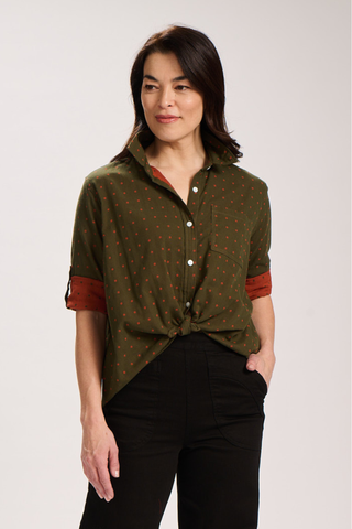 Montparnasse Cotton Shirt Khaki