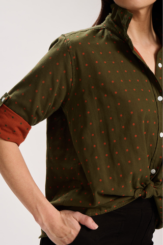 Montparnasse Cotton Shirt Khaki
