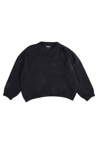 Montreal Knit Sweater Black in Angora