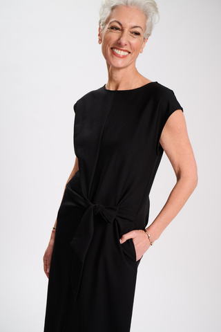 Willow Tie Dress Black