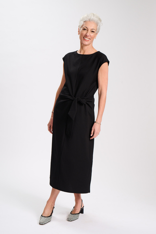 Willow Tie Dress Black