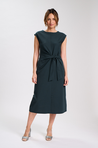 Willow Tie Dress Petrol