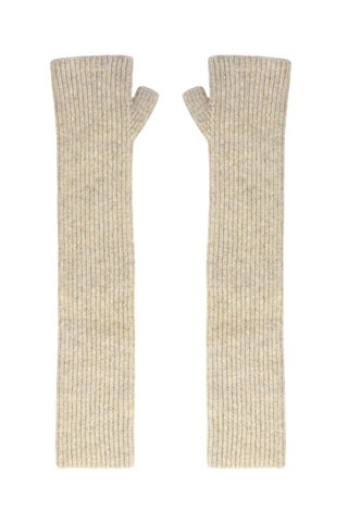 Chalet Arm Warmers Raw Oat in Cashmere & Wool