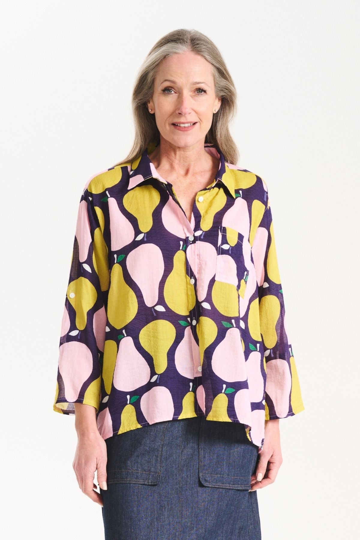 Pears Shirt Pink in Seersucker