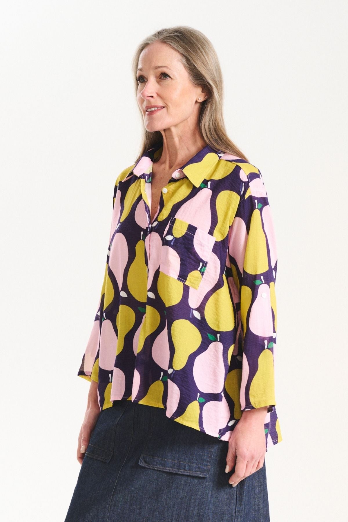 Pears Shirt Pink in Seersucker