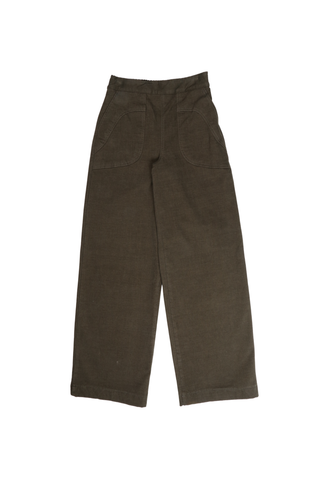 Peggy Amber Long Pants Khaki in Cotton/Rayon