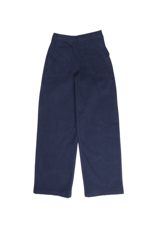 Peggy Amber Long Pants Navy in Cotton/Rayon