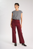 Peggy Amber Long Pants Claret in Cotton/Rayon