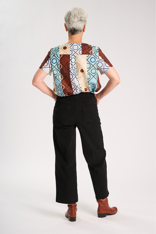 Peggy Amber Pants Black in Cotton/Rayon