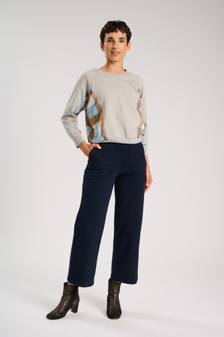 Peggy Amber Pants Navy in Cotton/Rayon