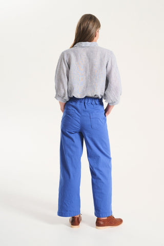 Peggy Fina Pants Blue in Cotton