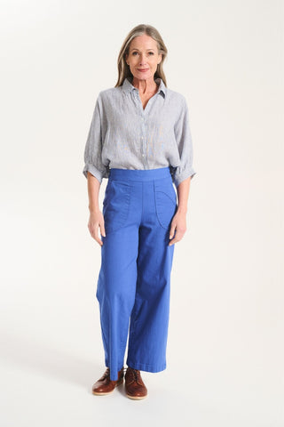 Peggy Fina Pants Blue in Cotton