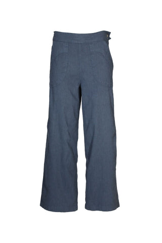 Peggy Lino Pants Navy in Linen