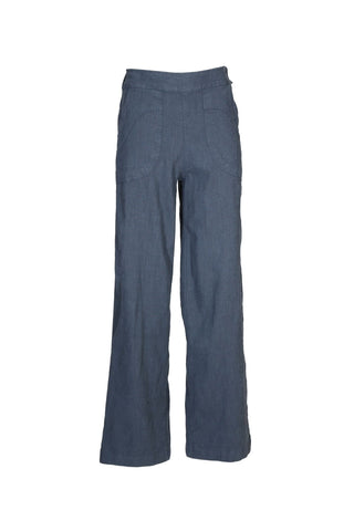 Peggy Lino Long Pants Navy in Linen