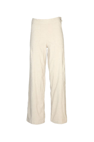 Peggy Lino Long Pants Oat in Linen