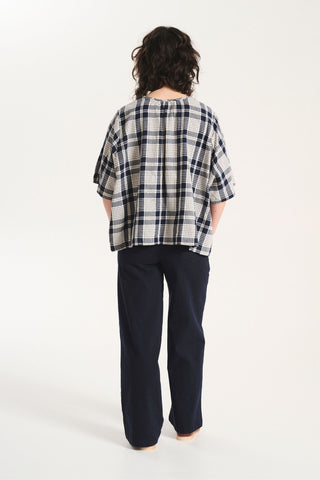 Peggy Tana Long Pants Navy in Cotton