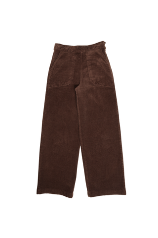 Peggy Sue Pants Chocolate in Velvet Corduroy