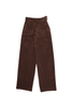 Peggy Sue Long Pants Chocolate in Velvet Corduroy