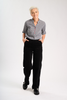 Peggy Sue Long Pants Black in Velvet Corduroy