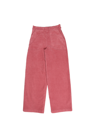 Peggy Sue Pants Pink in Velvet Corduroy