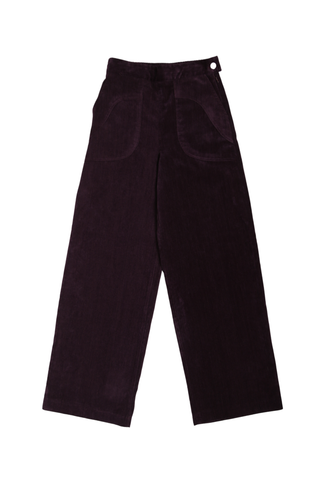 Peggy Valentina Long Aubergine