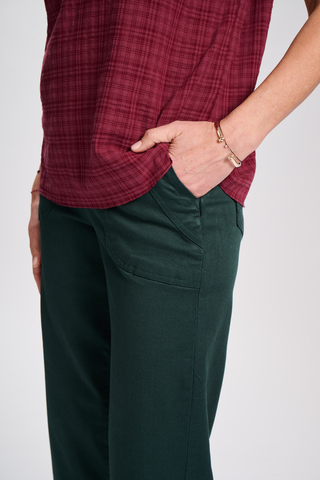 Peggy Venus Forest Green in Cotton