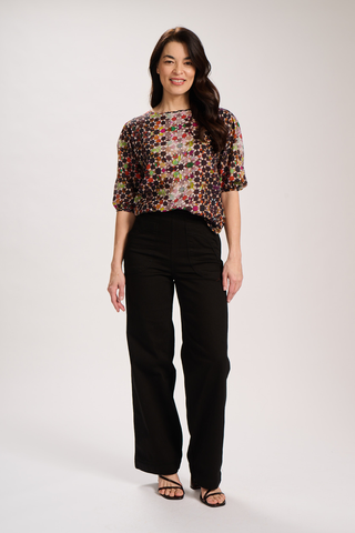 Peggy Long Jeans Black in Denim