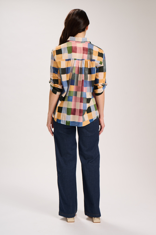 Peggy Ligera Pants Long Dark Wash in Summer Denim