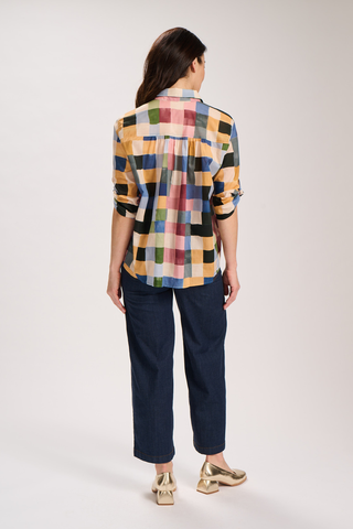 Peggy Ligera Pants Dark Wash in Summer Denim