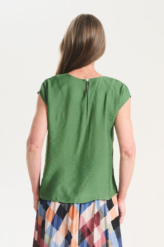 Petra Tee Olive in Rayon/Tencel