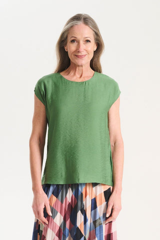 Petra Tee Olive in Rayon/Tencel